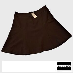 Express Classic Black A-Line Skirt